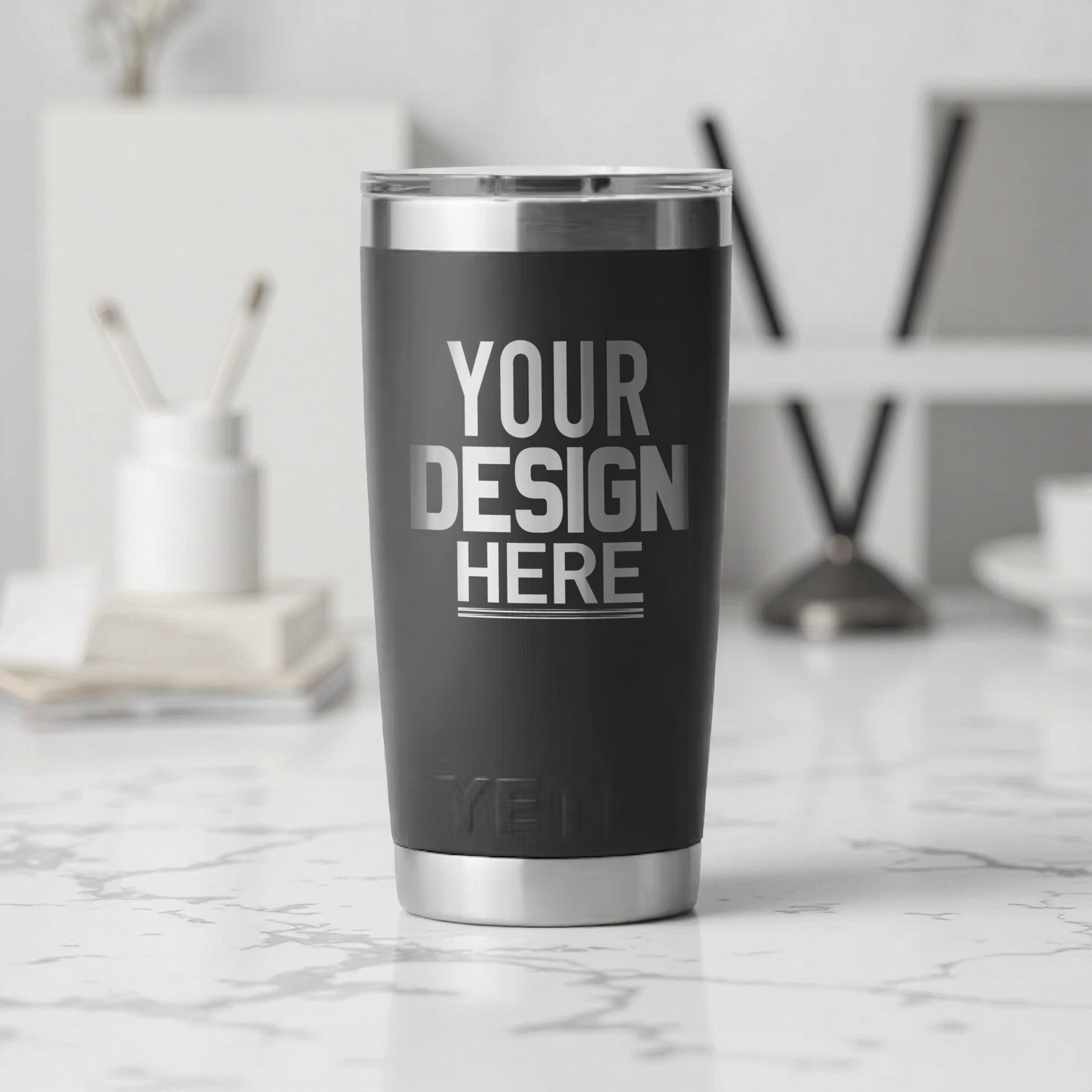 Custom Engraved Yeti 20oz Tumbler – Single-Sided Personalization