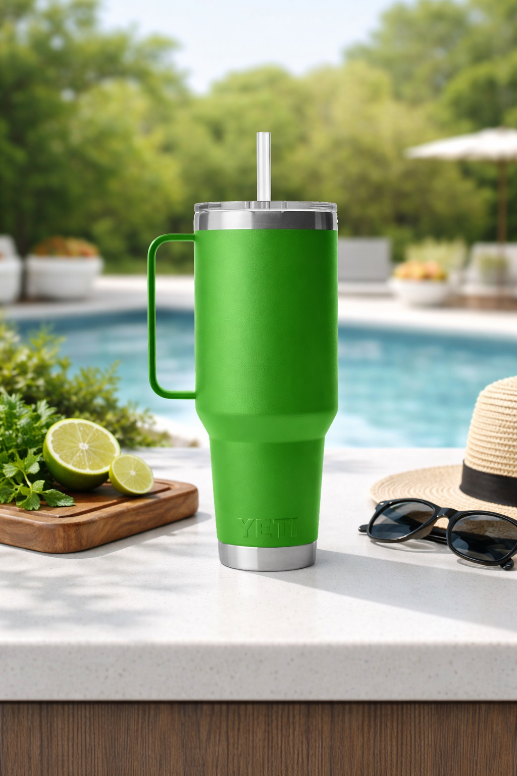 Custom Engraved YETI 42oz Rambler - Canopy Green