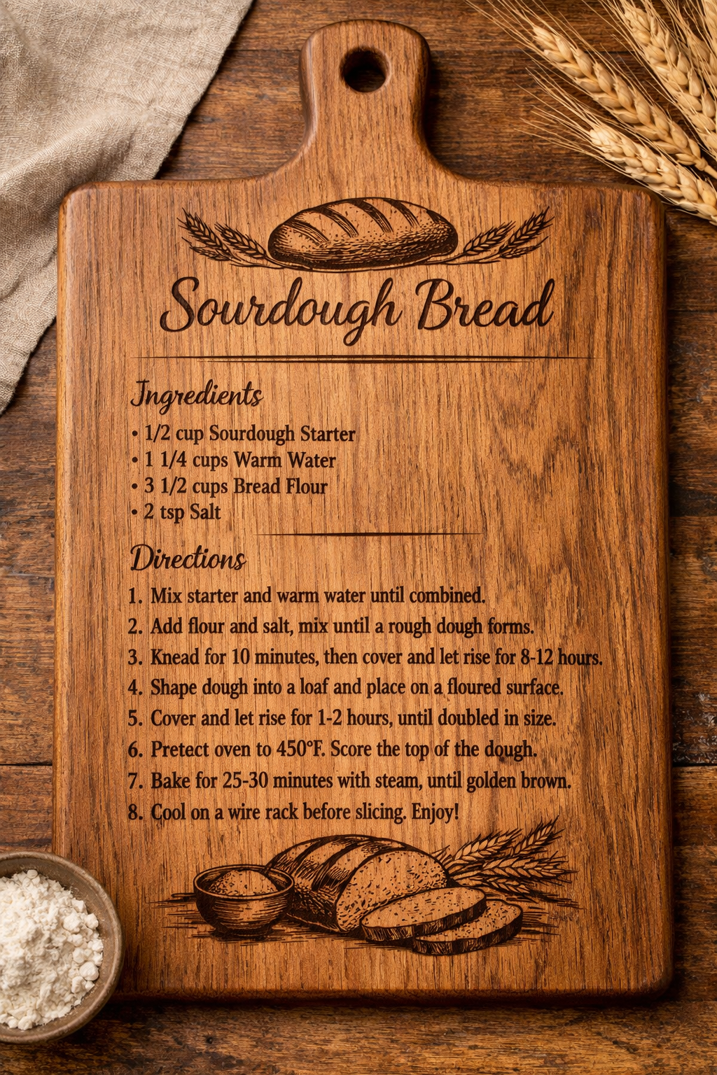 Cutting Board Engraving - Customer Provided