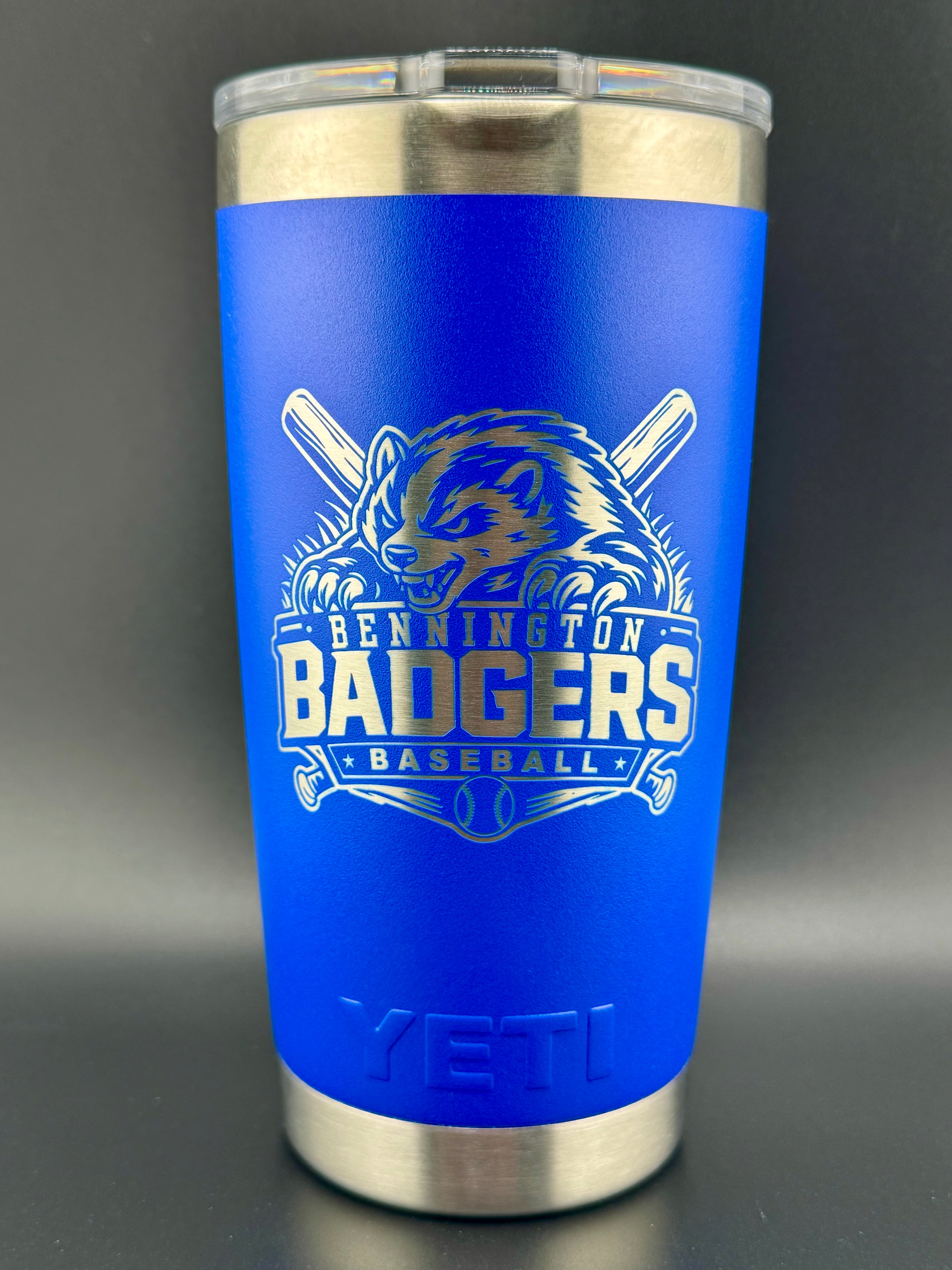 Bennington Badgers Baseball Engraved YETI® 20oz Rambler Tumbler