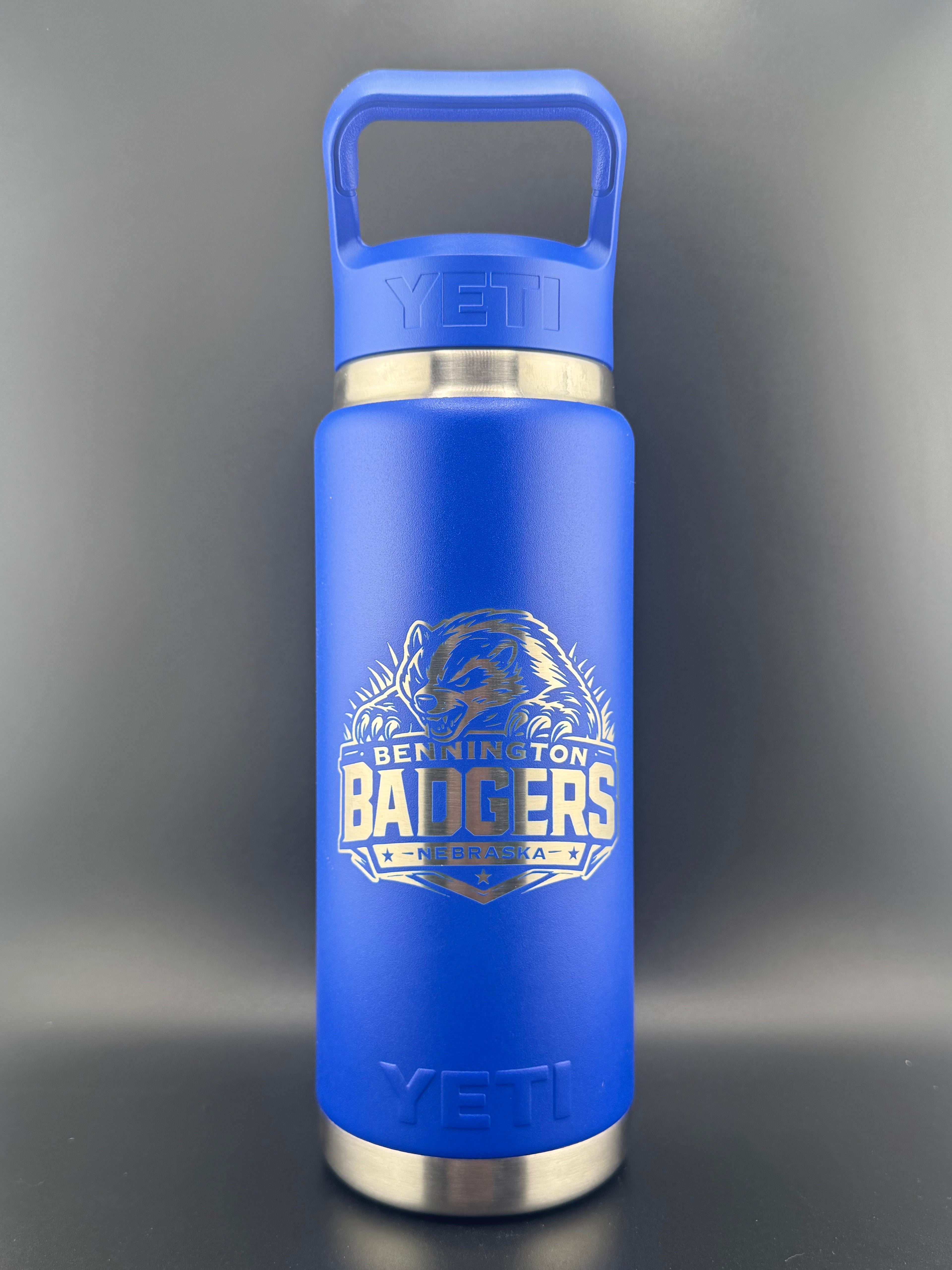 Bennington Badgers Engraved YETI® 26oz Rambler Bottle