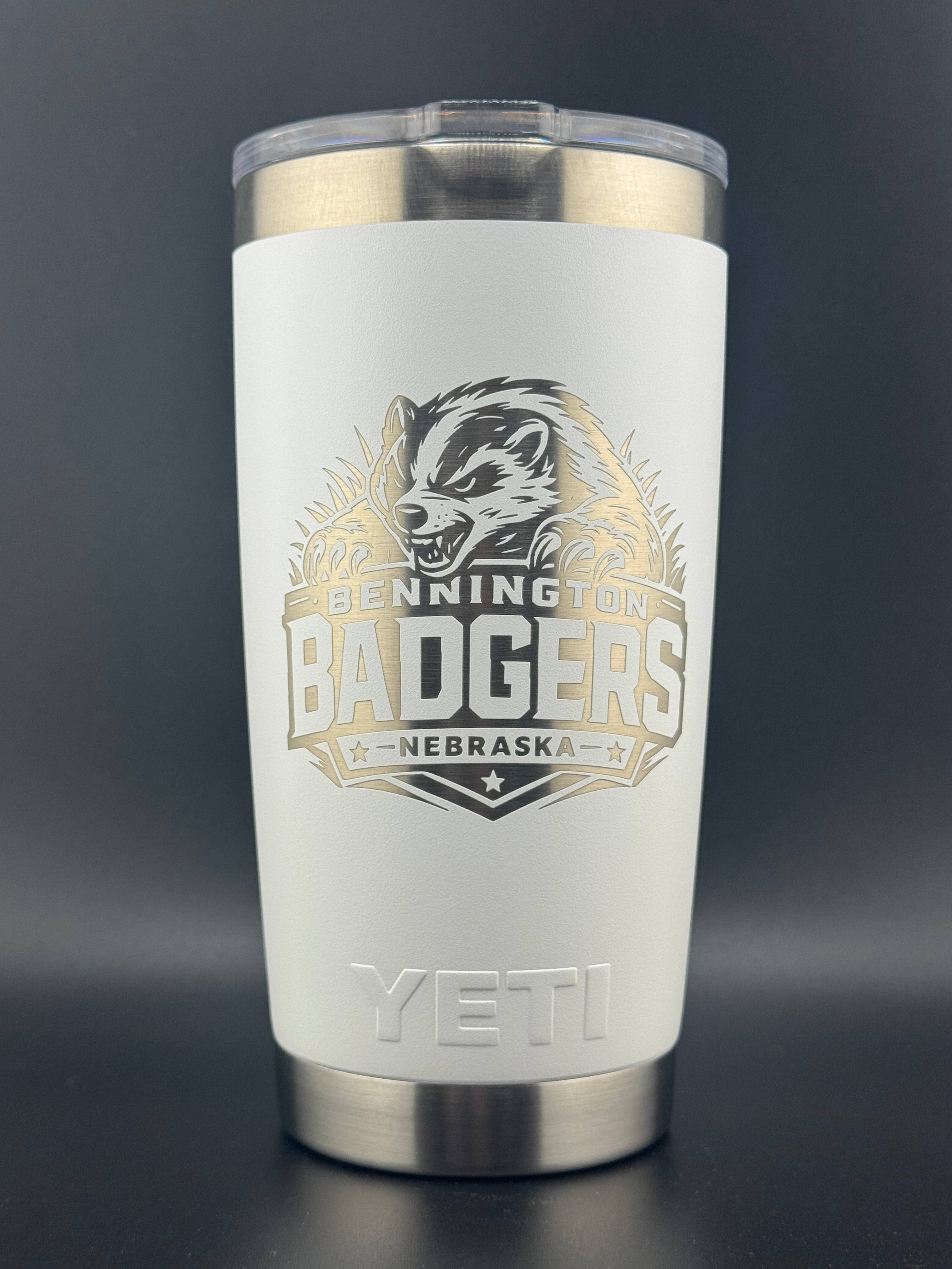 Bennington Badgers Engraved YETI® 20oz Rambler Tumbler