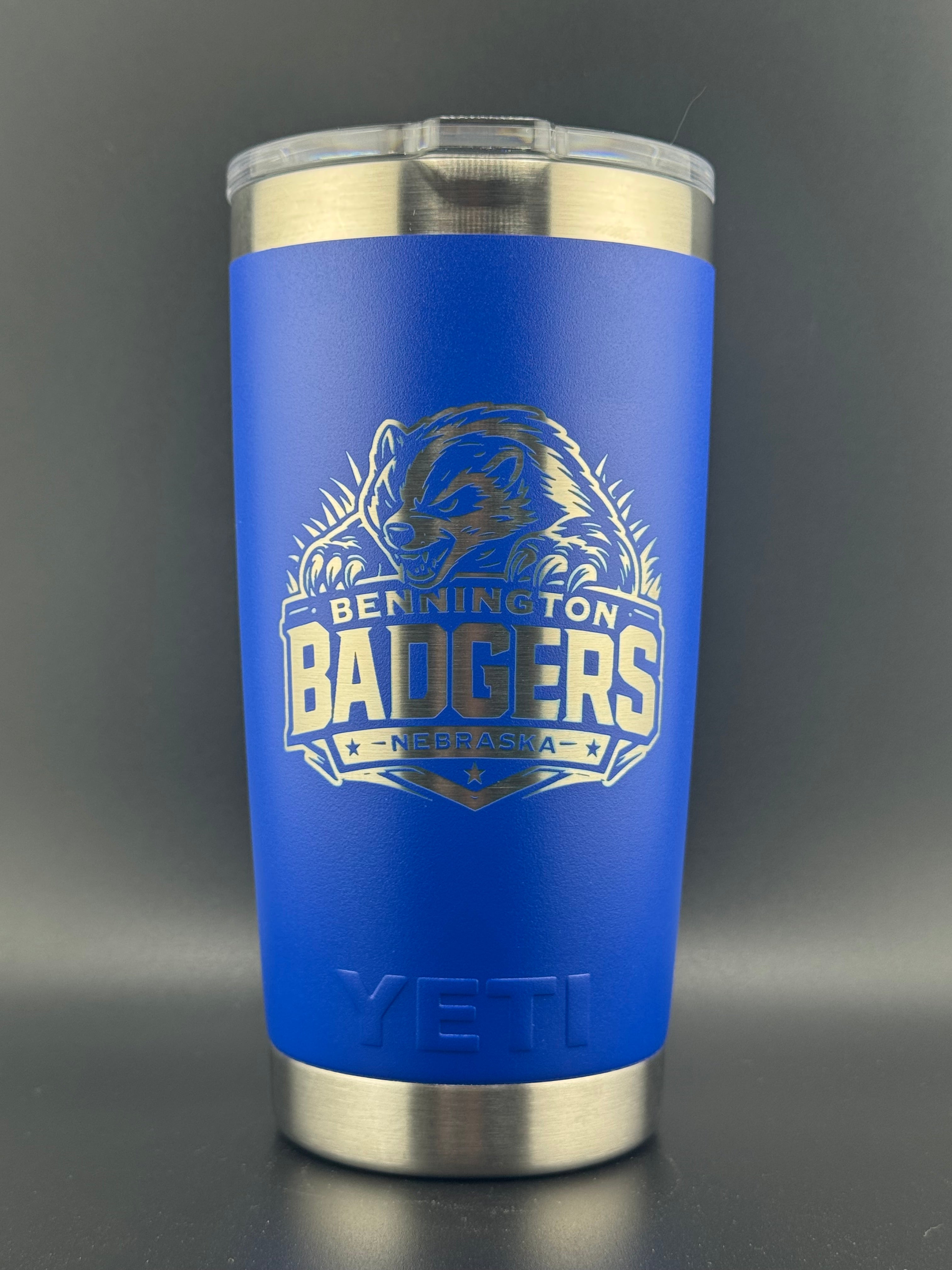 Bennington Badgers Engraved YETI® 20oz Rambler Tumbler