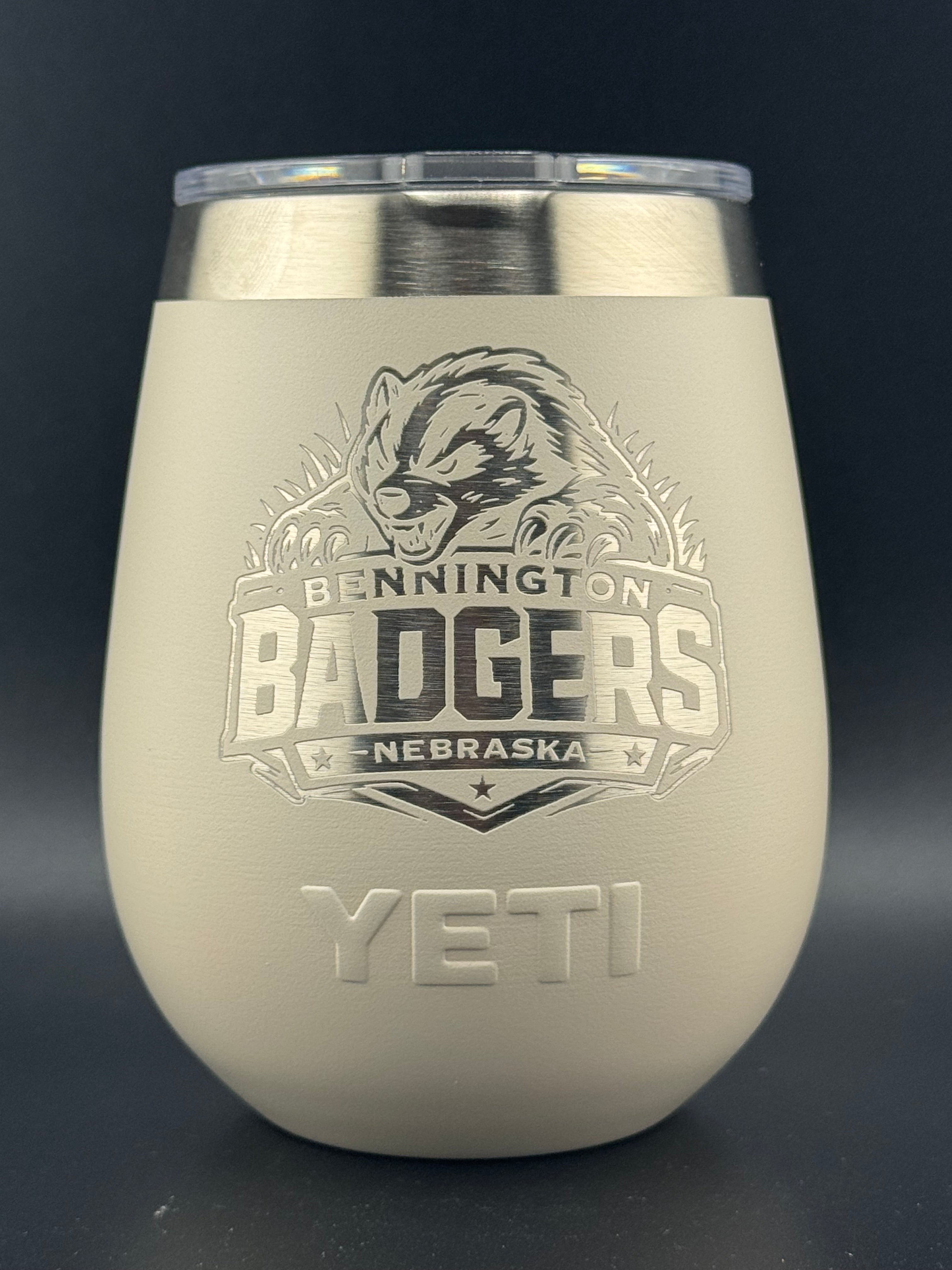 Bennington Badgers Engraved YETI® 10oz Wine Tumbler