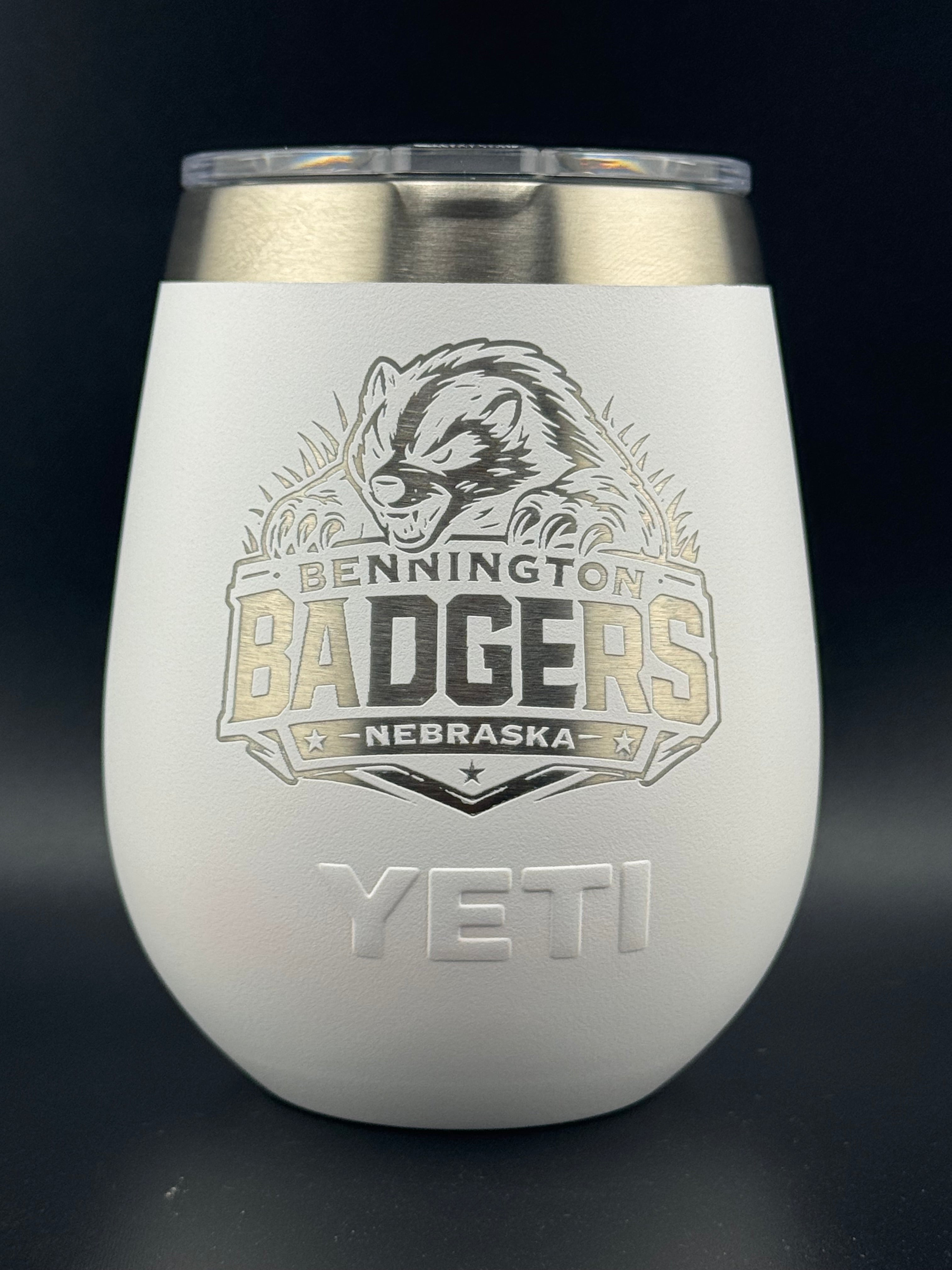 Bennington Badgers Engraved YETI® 10oz Wine Tumbler
