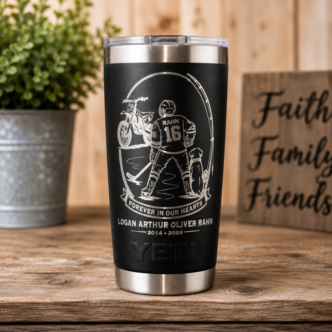 Forever in Our Hearts – Logan Rahn Memorial YETI Tumbler Fundraiser