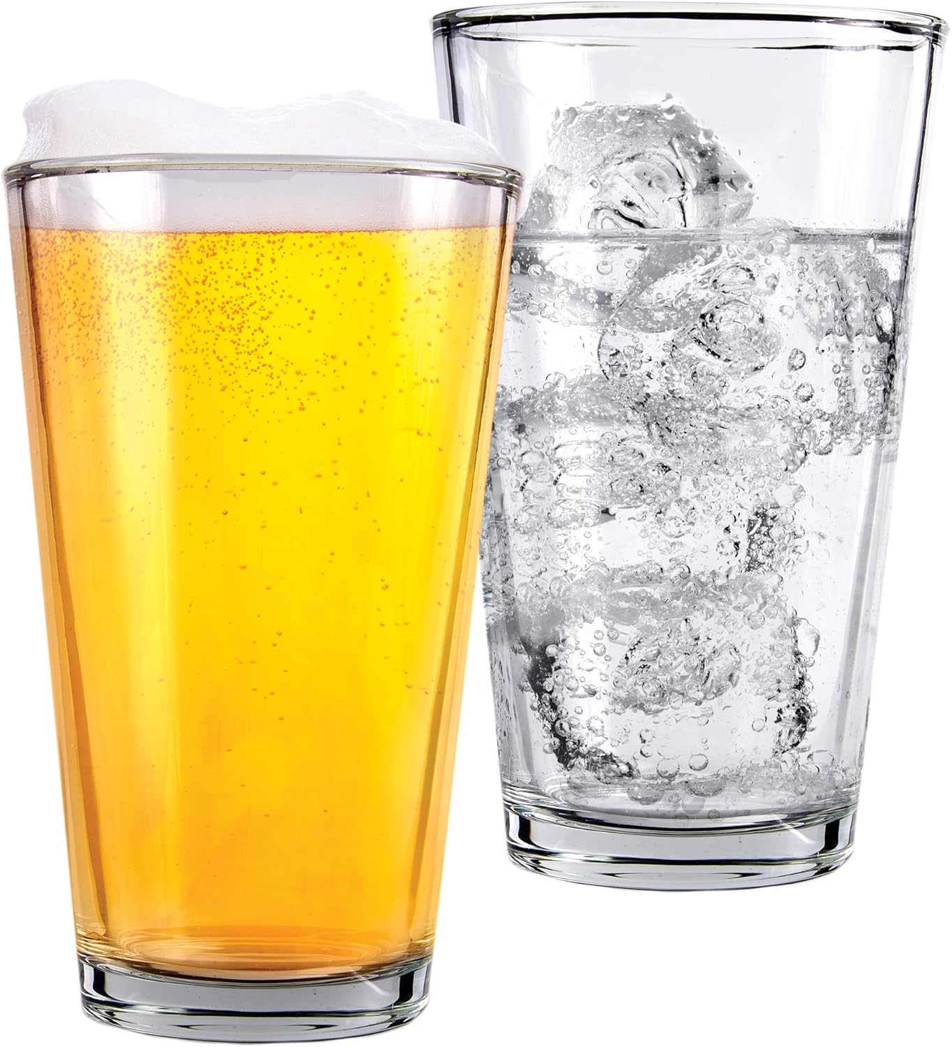 16oz Pint Beer Glasses – Set of 12